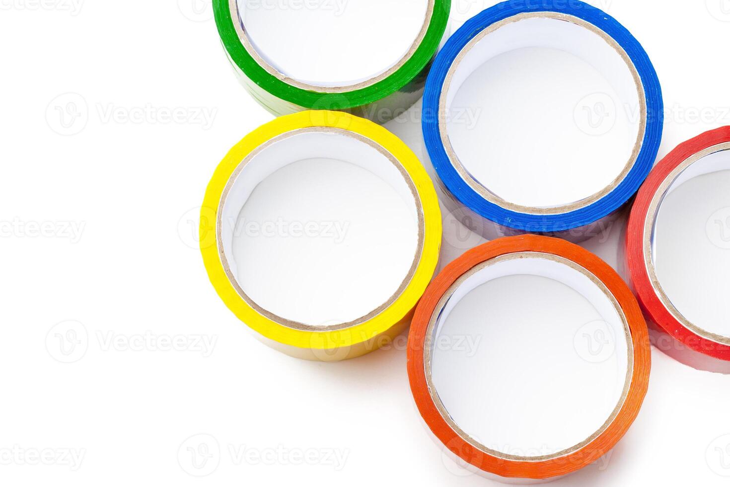 colored tape in large rolls photo