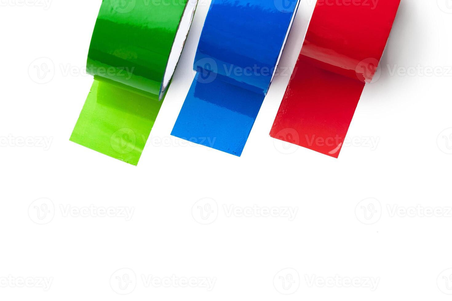 colored tape in large rolls photo