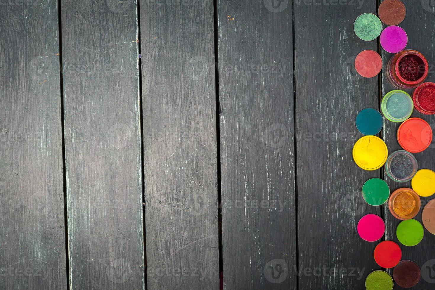 Make-up colorful eyeshadow palette photo