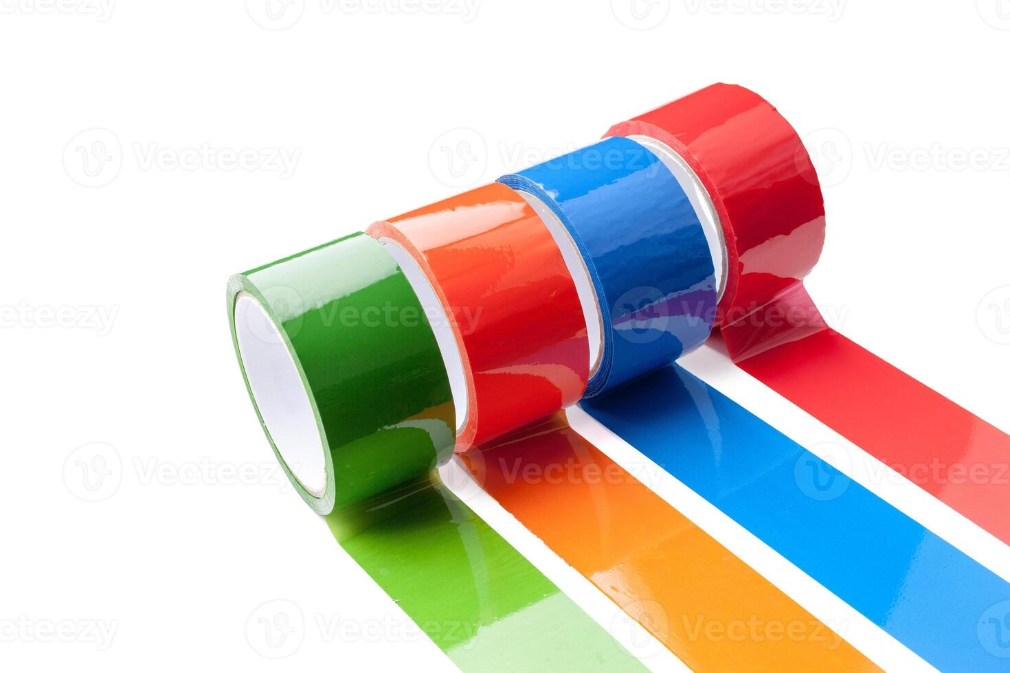 colored tape in large rolls photo