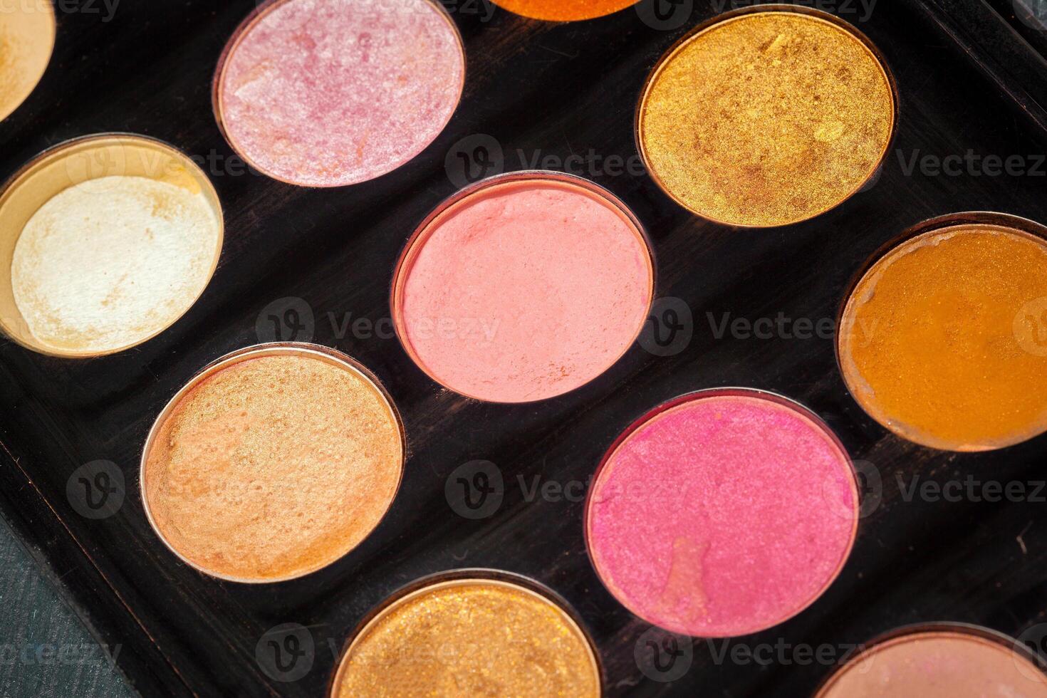 Make-up colorful eyeshadow palette photo