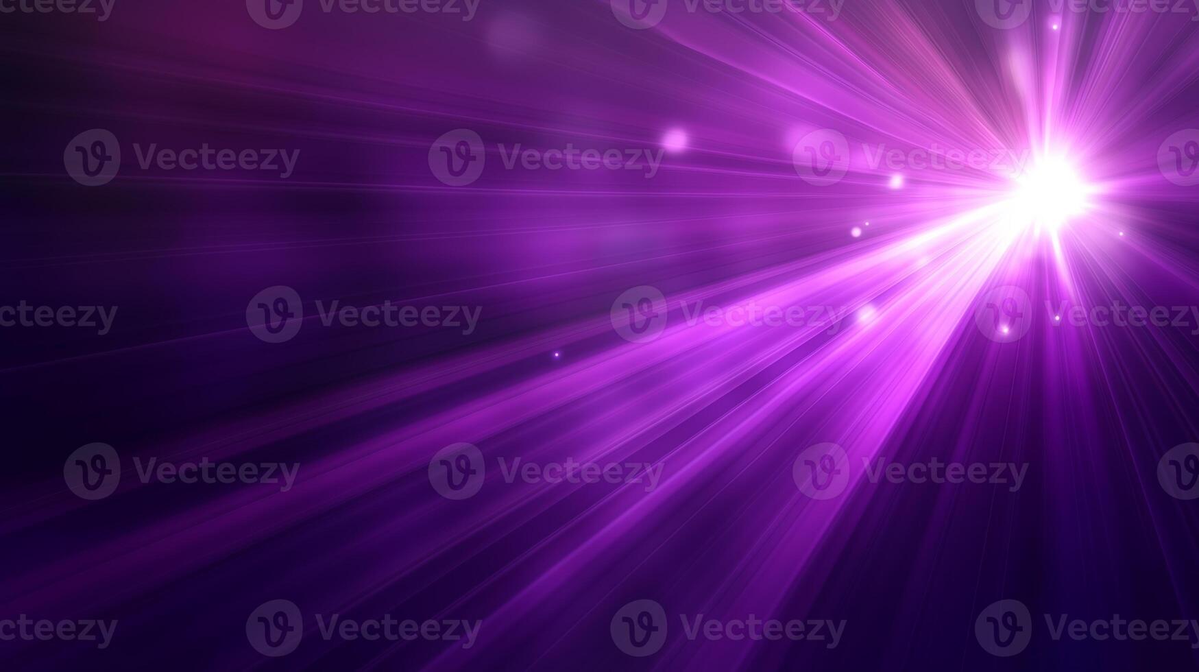 Vibrant purple light rays spreading across a dark background during a creative digital art process photo