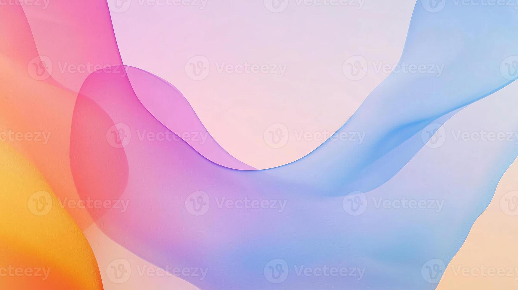 Soft pastel waves flowing in stunning colors create a calming abstract background with gentle gradients and a smooth appearance photo