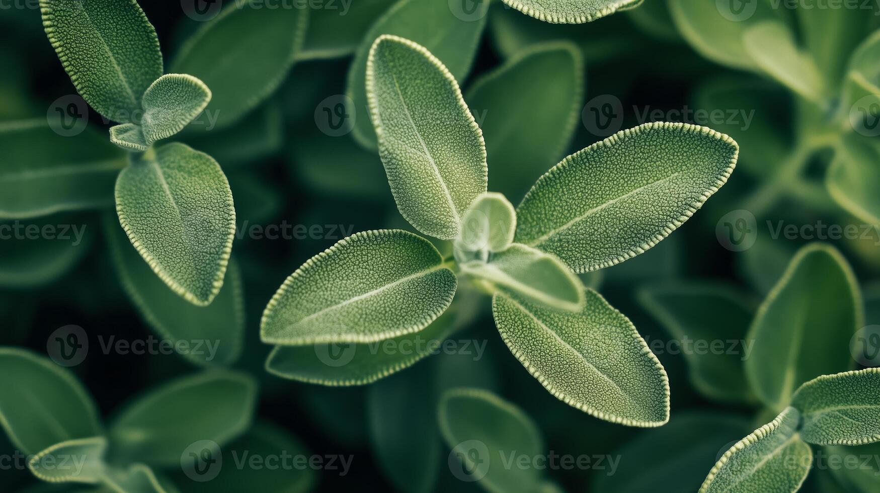Close-up view of fresh green leaves thriving in a lush garden during a sunny afternoon photo