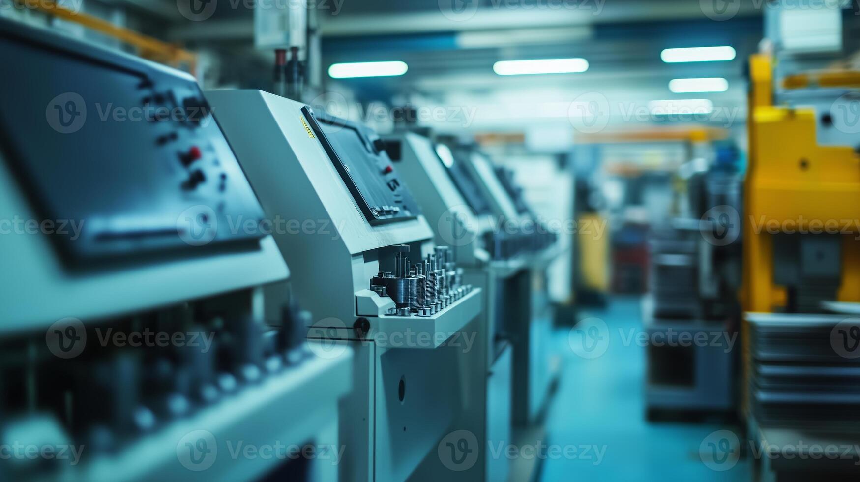 Advanced machinery in a modern industrial factory showcasing automated manufacturing processes during the daytime photo