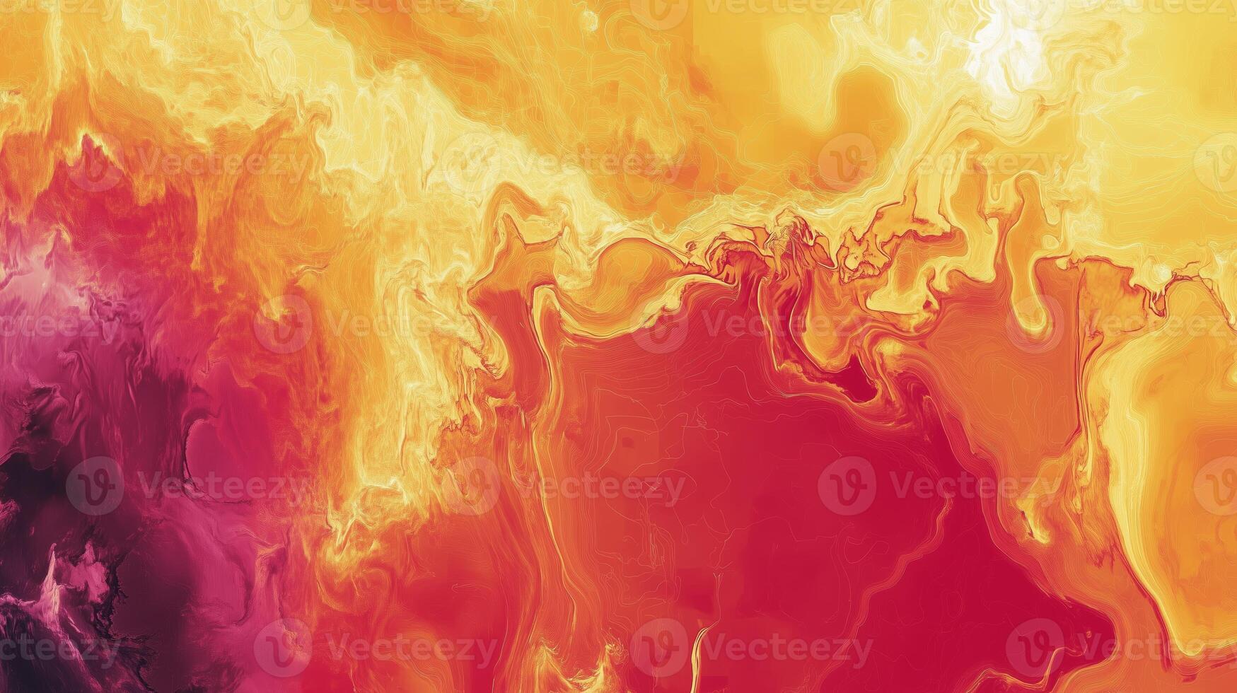 Vibrant abstract art featuring swirling red, orange, and yellow colors resembling molten lava in an imaginative setting photo