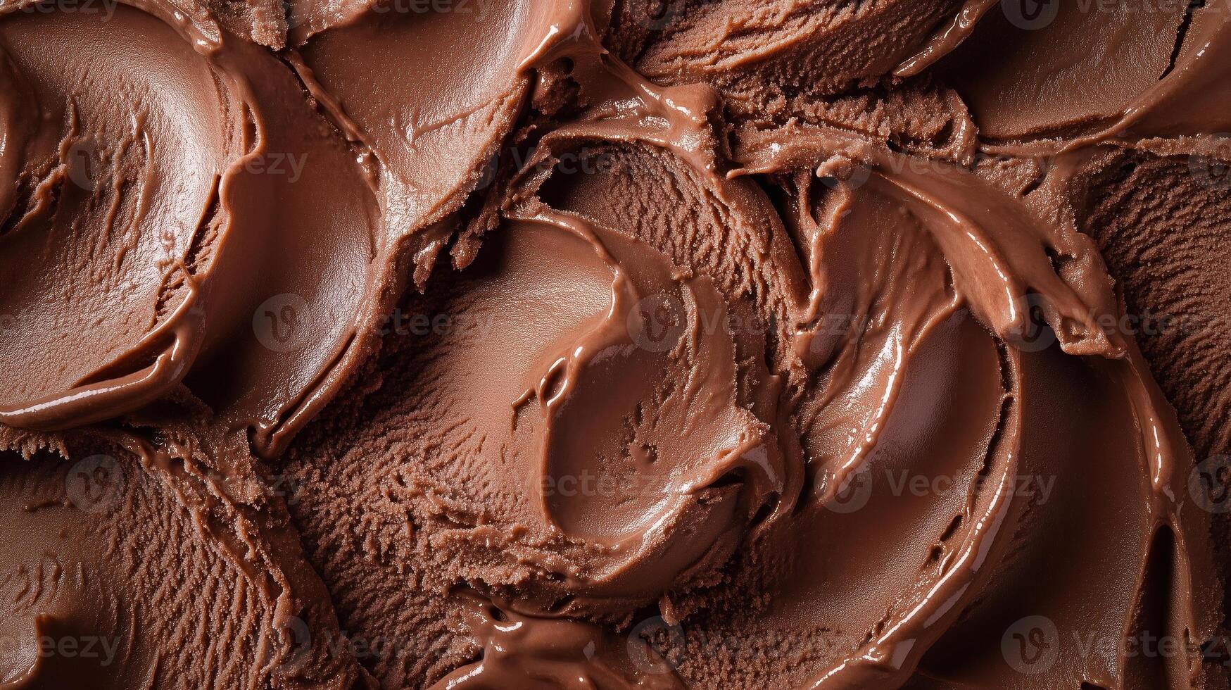 Creamy melted chocolate spread beautifully arranged in a textured pattern perfect for dessert lovers to enjoy photo