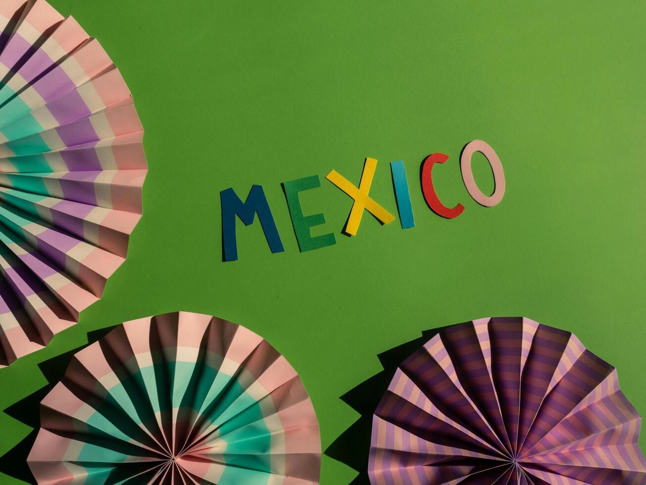 Abstract expressionism Viva Mexico photo