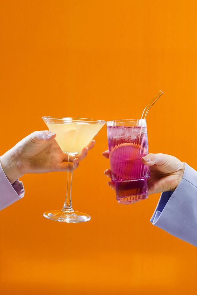 A collection of icy refreshments and frosted bliss, offering crystal cool drinks served on the rocks for the ultimate refreshing experience photo