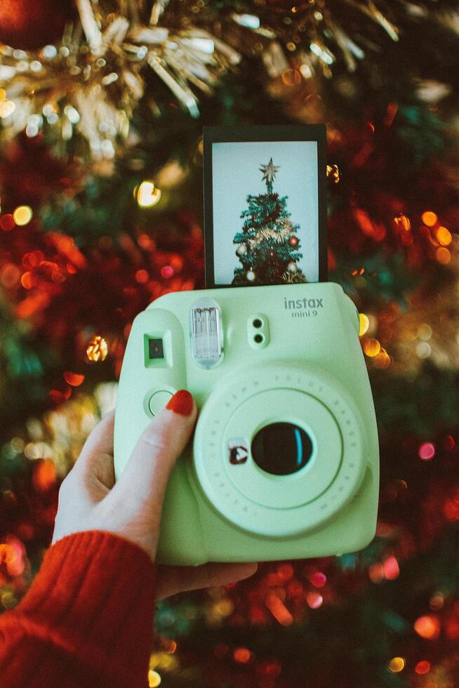 Festive Christmas Wonderland Background photo