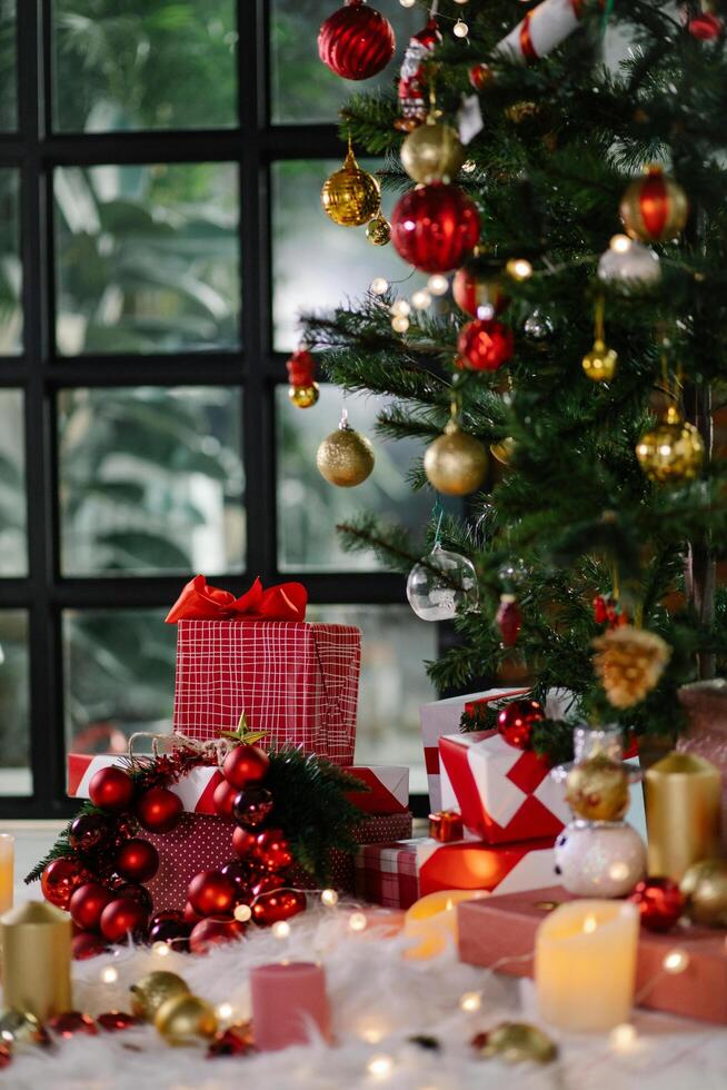 Festive Christmas Wonderland Background photo