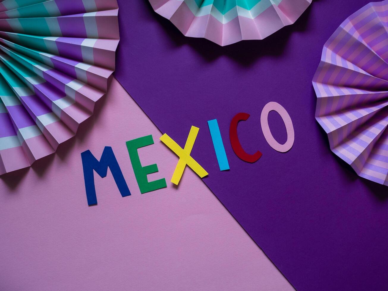 Abstract expressionism Viva Mexico photo