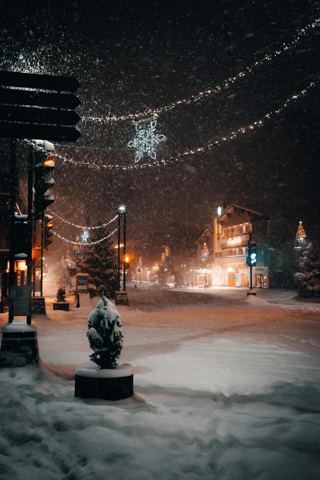 Festive Christmas Wonderland Background photo