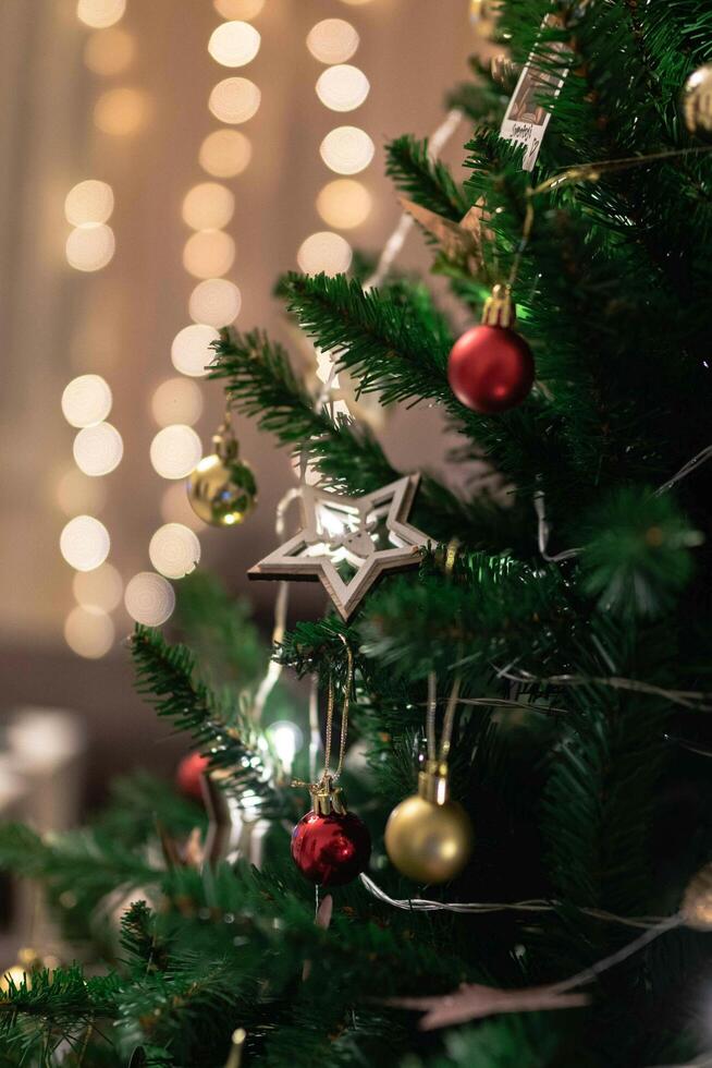 Festive Christmas Wonderland Background photo