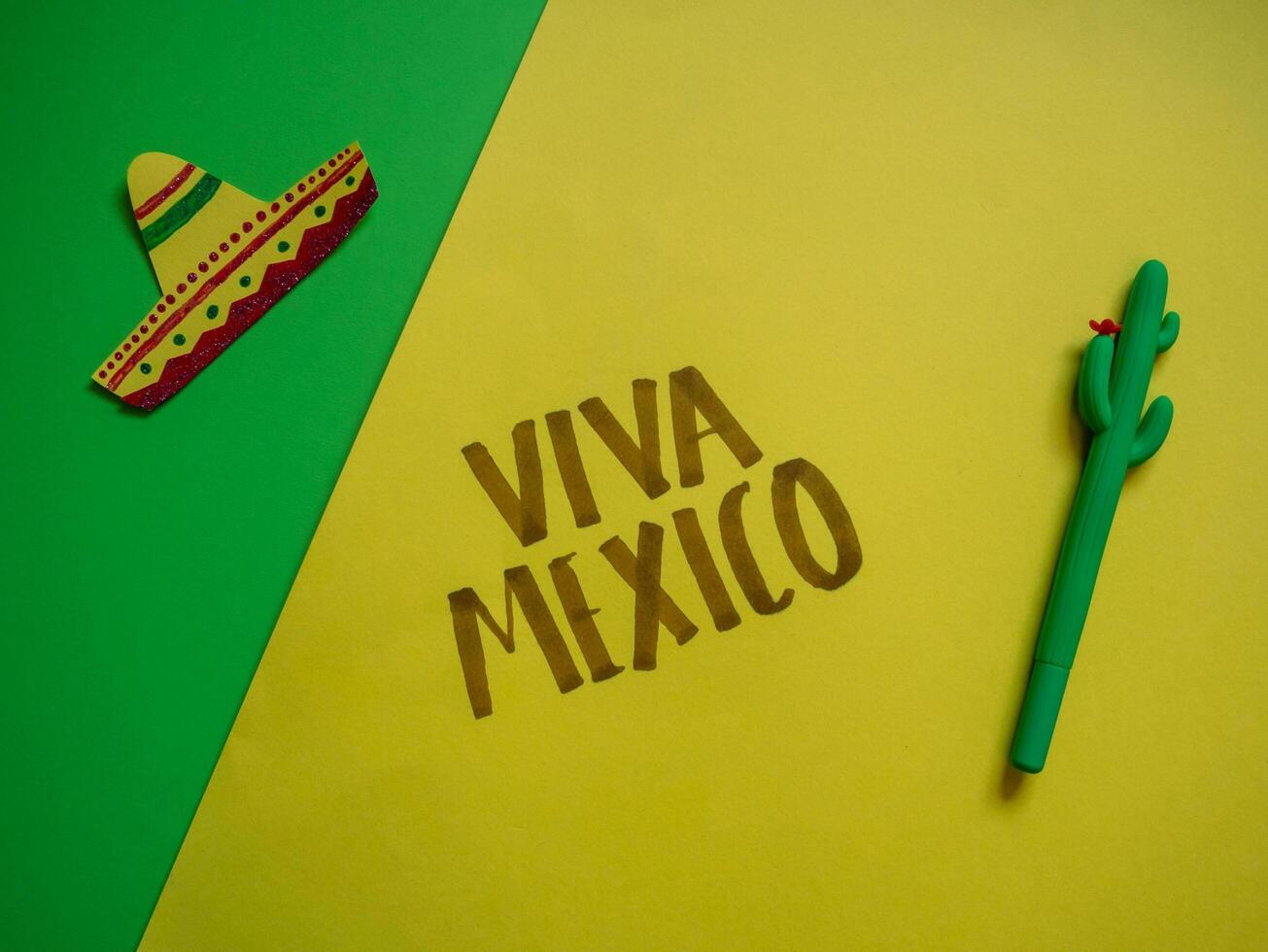 Abstract expressionism Viva Mexico photo