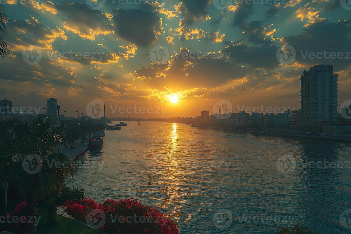 Jeddah Corniche Saudi Arabia top view realistic photo beautiful background