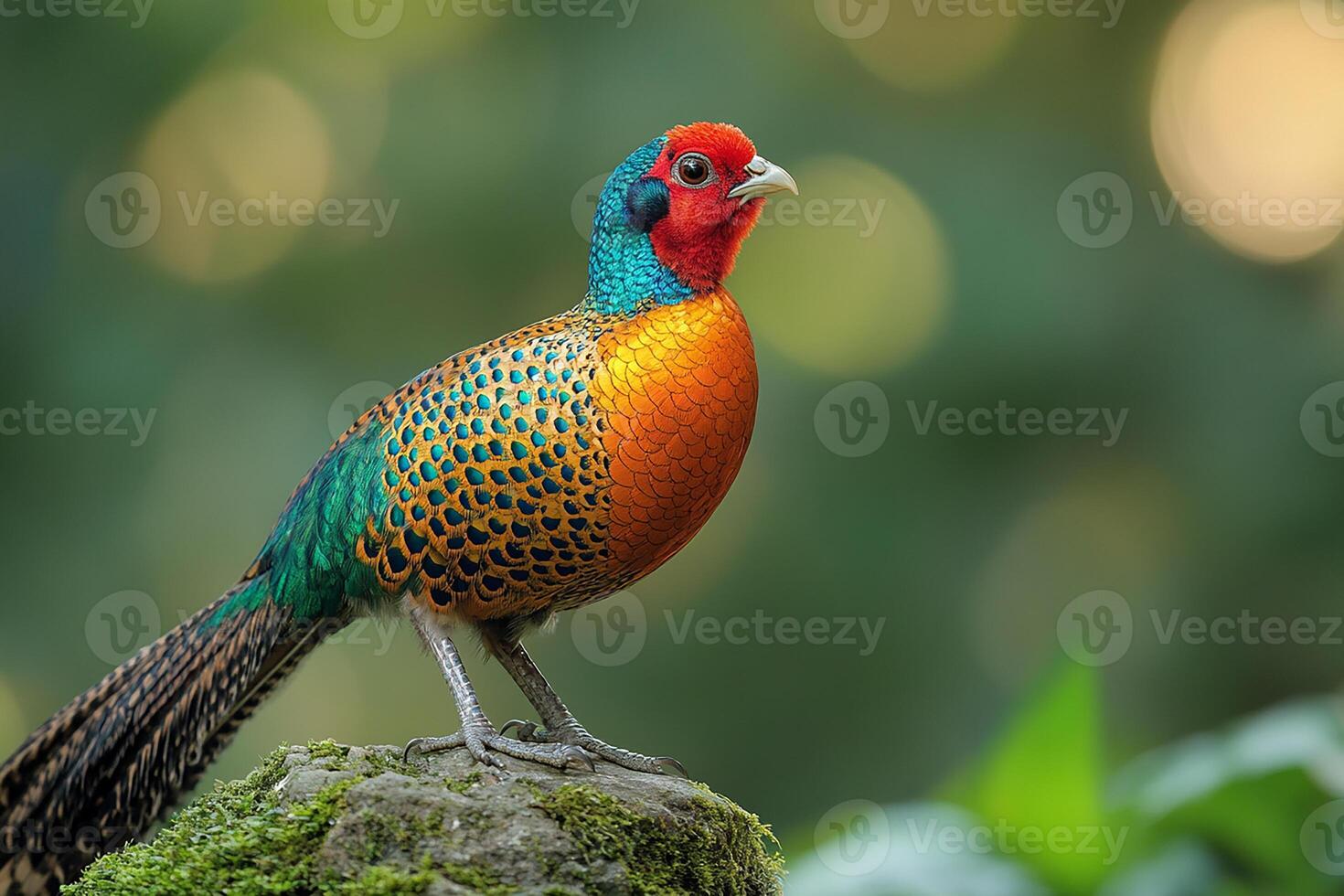 A Golden Pheasant Chinas unique ornamental beautiful background photo
