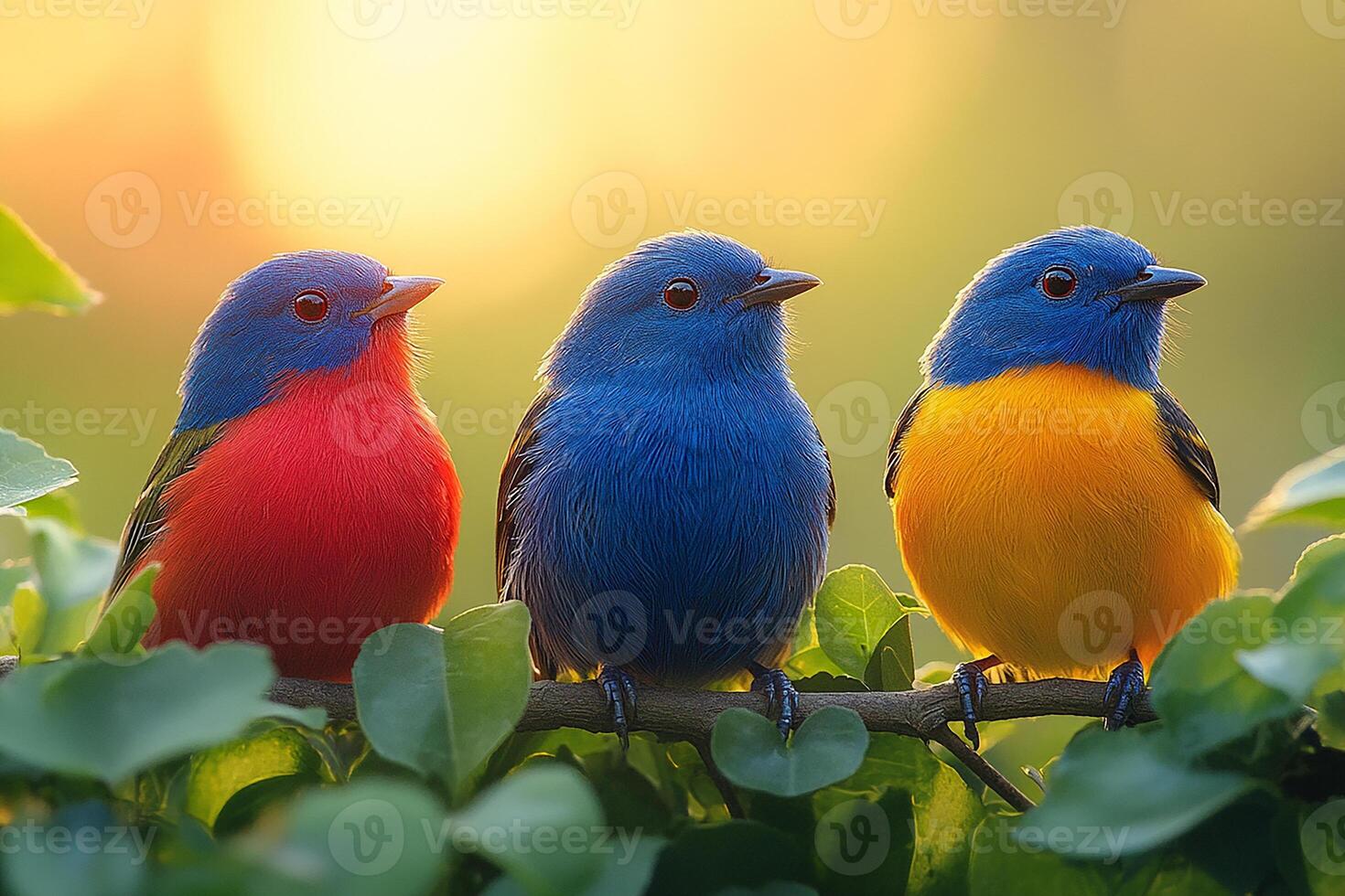 Tow Painted Bunting love in the Brazil beautiful photo