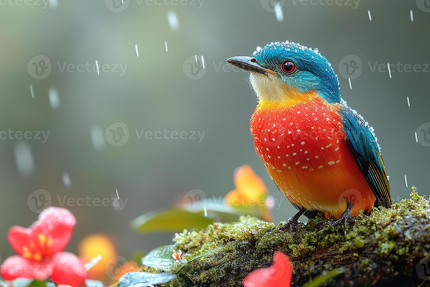 A Quetzal Pharomachrus mocinno male beautiful background photo