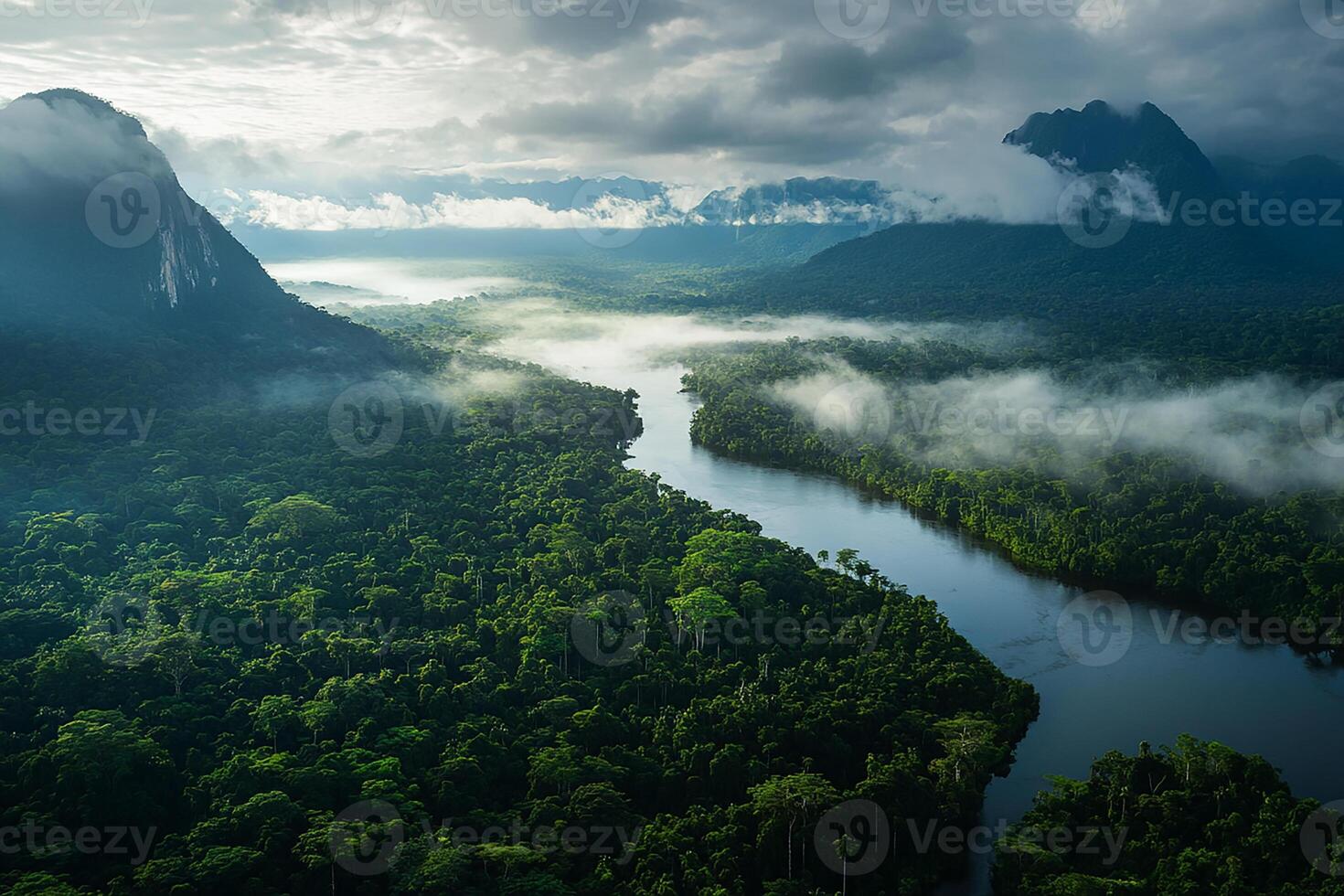 Amazon Rainforest Brazil Peru is the beautiful tourist place photo