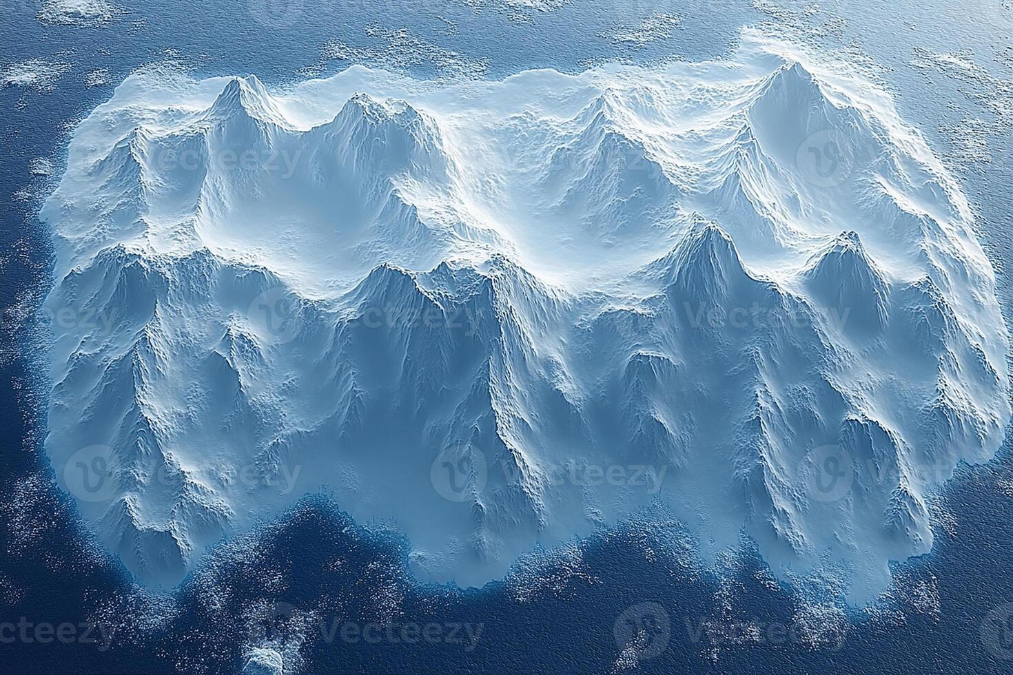 Antarctica top view beautiful photo