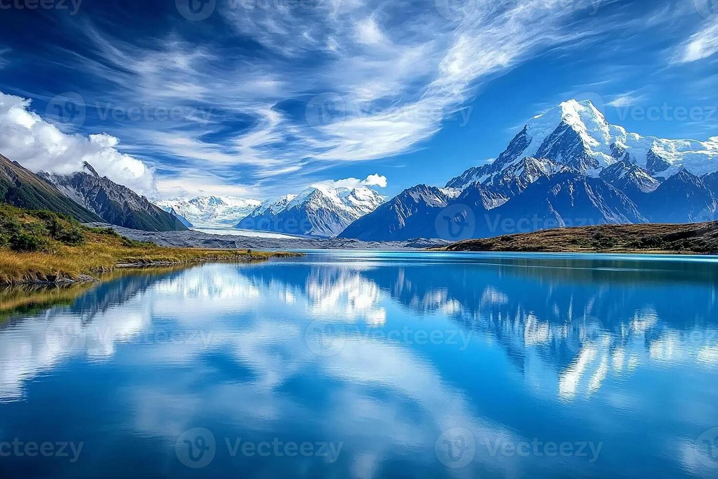 AorakiMount Cook New Zealand is the beautiful place photo