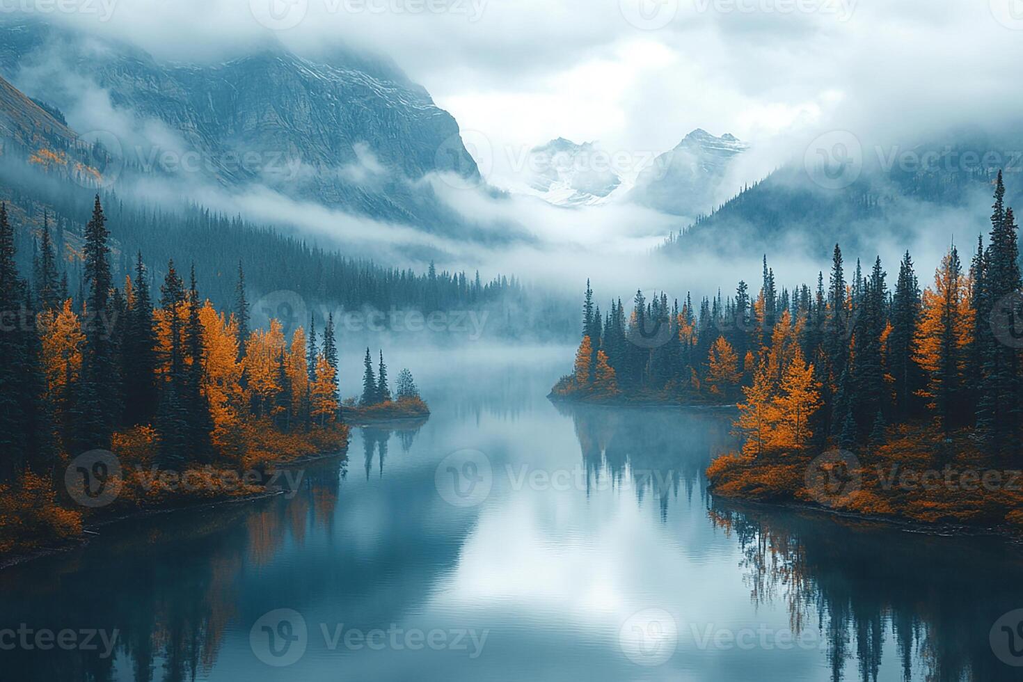 Banff National Park Canada realistic photo