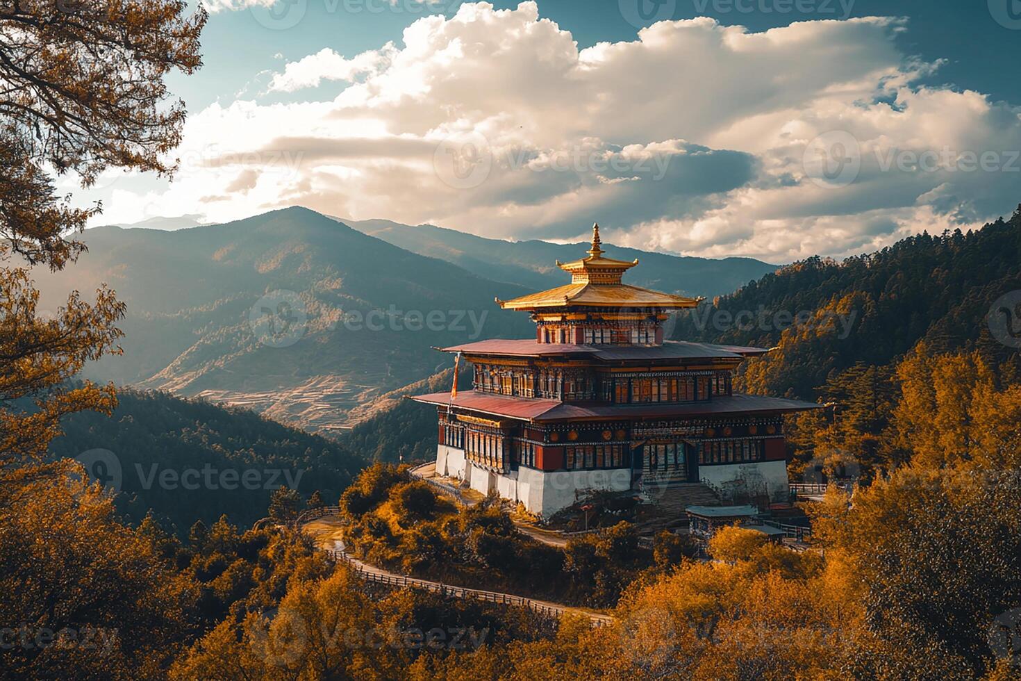 Bhutan beautiful house photo