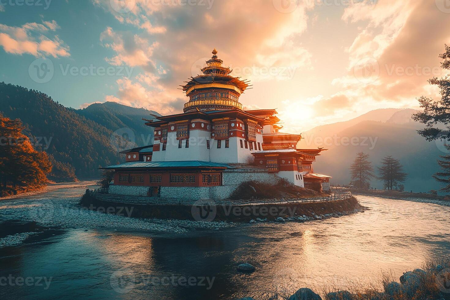 Bhutan the beautiful tourist place photo