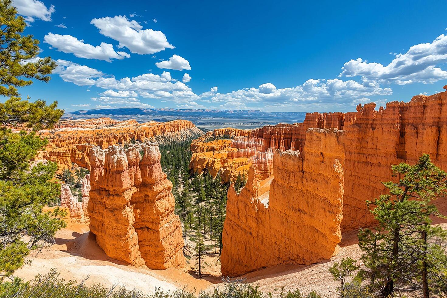 Bryce Canyon Utah USA is the beautiful tourist place photo