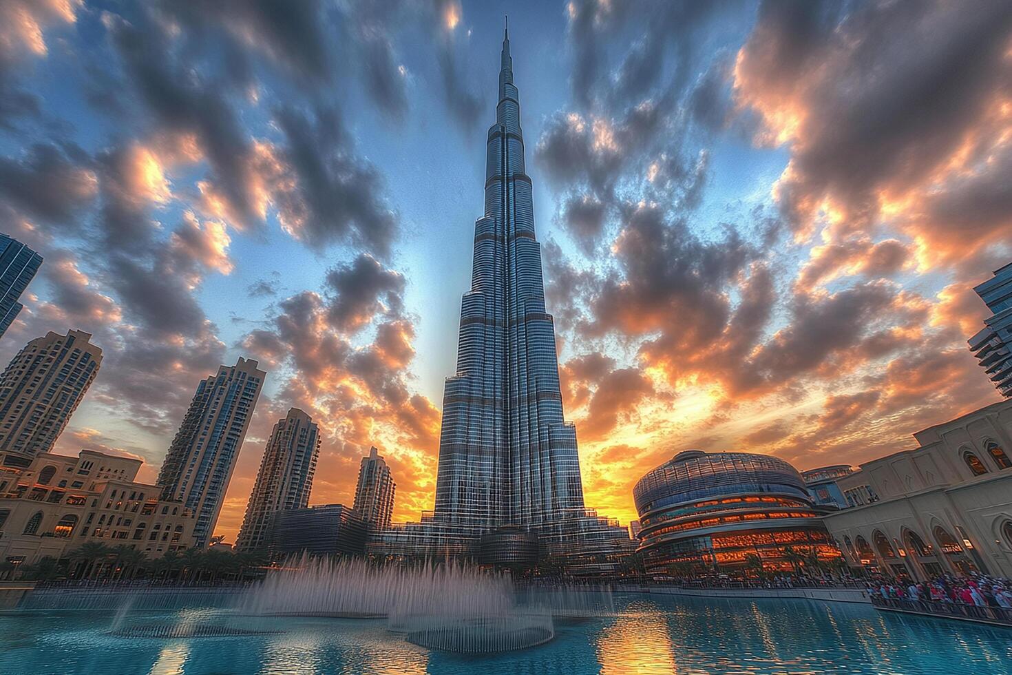 Burj Khalifa Dubai UAE is beautiful tourist place photo