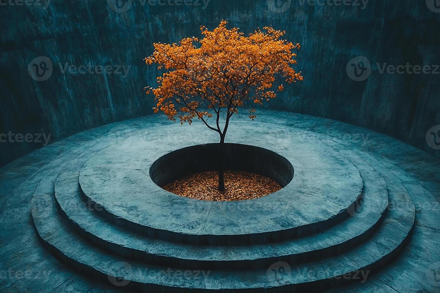 circle top view realistic photo beautiful background 8k