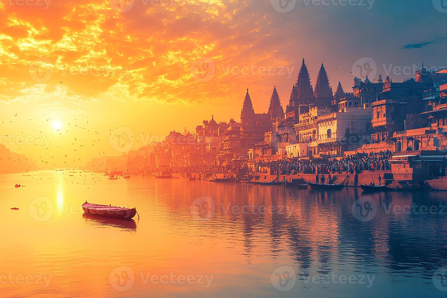 Ganges River India the beautiful tourist place photo
