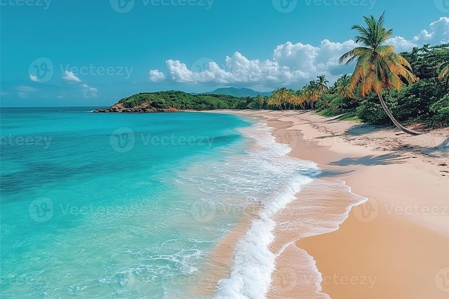 Flamenco Beach Puerto Rico top view photo
