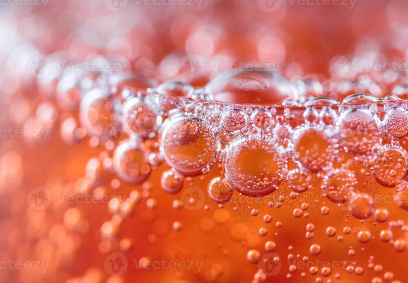Close-up shot of the bubbly texture of a carbonated soda photo
