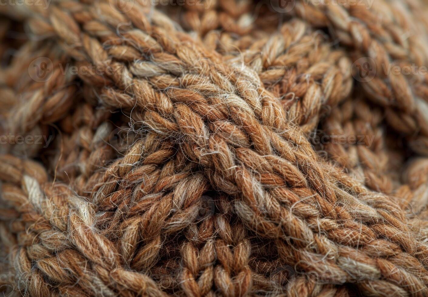 A close up of a knitted wool sock, showing the interlocking fibers and pattern photo