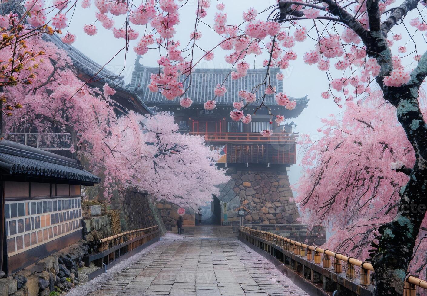 Cherry blossoms in korea photo