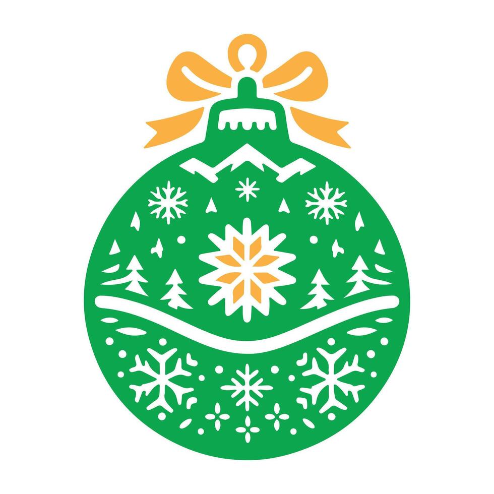 Colorful Christmas Ball and Star Ornaments Art Festive Holiday Decor Designs vector