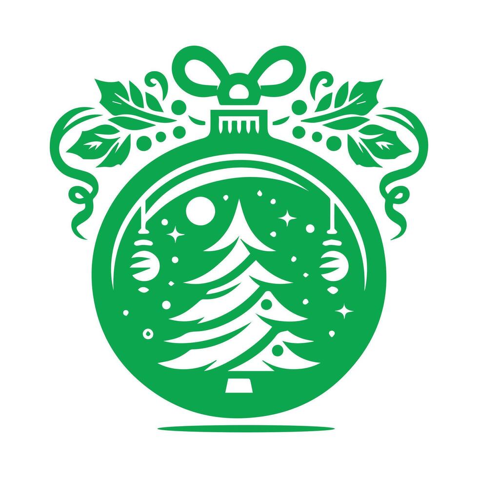 Festive Merry Christmas Card with Eye-Catching Christmas Ball Design Ideal for Spreading Holiday Cheer vector