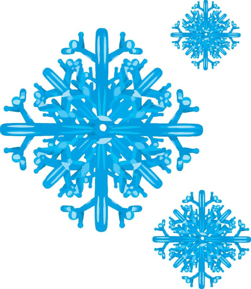 CHRISTMAS SNOW CRYSTAL vector