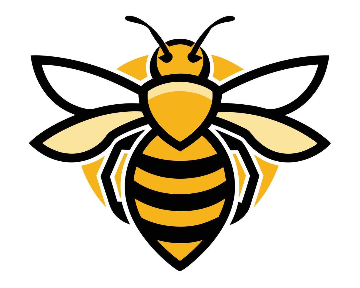 bee logo icon vector