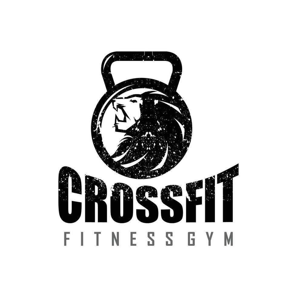 Lion King Fitness and Bodybuilding Logo design inspiration vector
