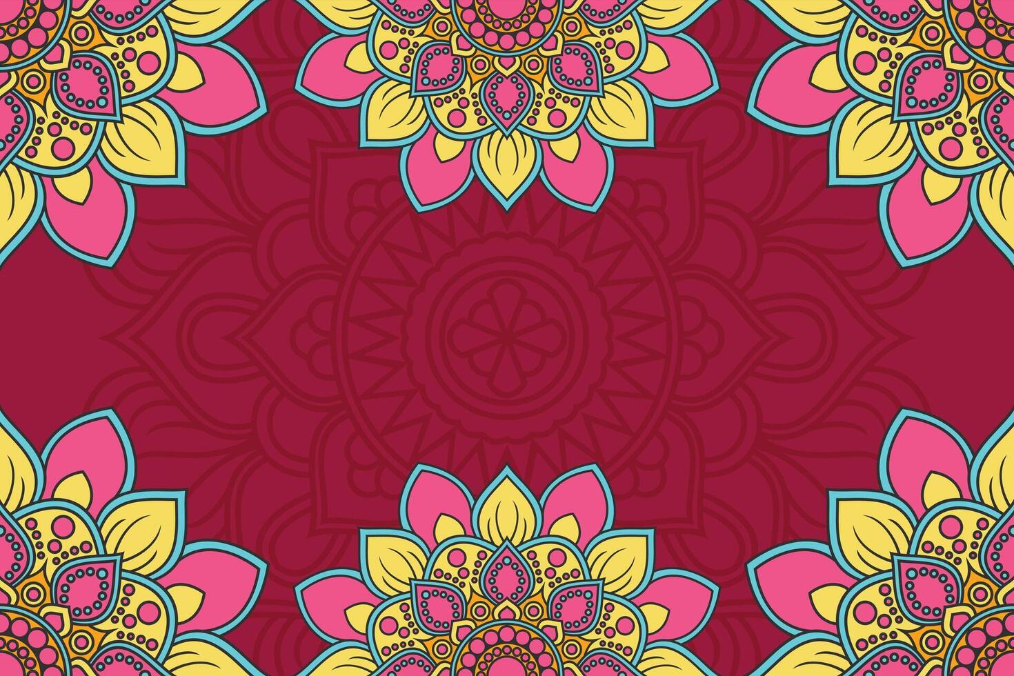 mandala pattern background vector