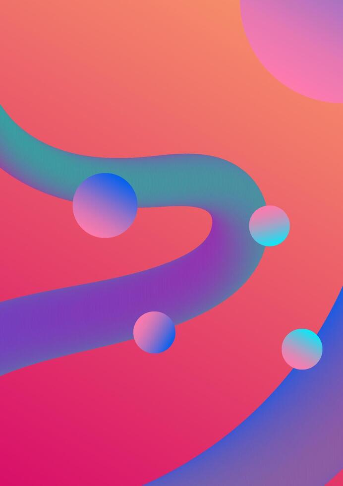 Flowing smooth wave pattern and 3d line on red and orange color background. Internet network and communication signal technology, fiber optic line. Science and music backdrop. vector