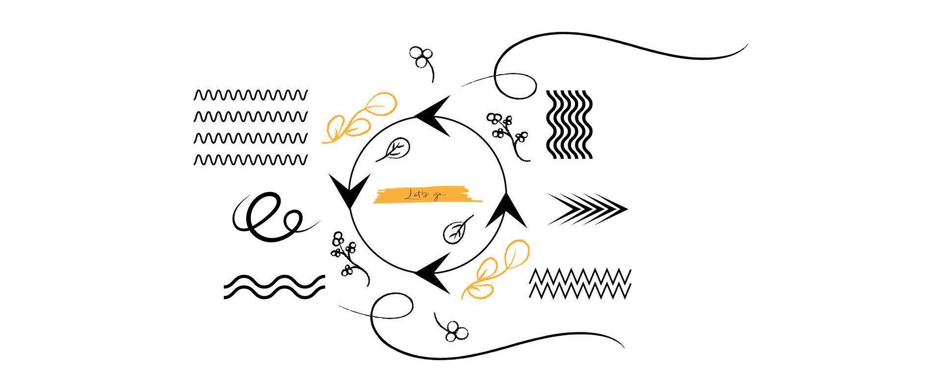Hand-Drawn Images for Design vector