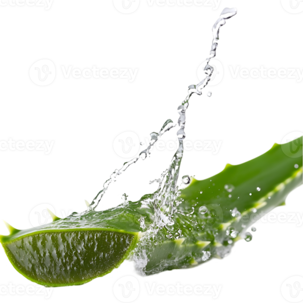 Aloe vera water splash png