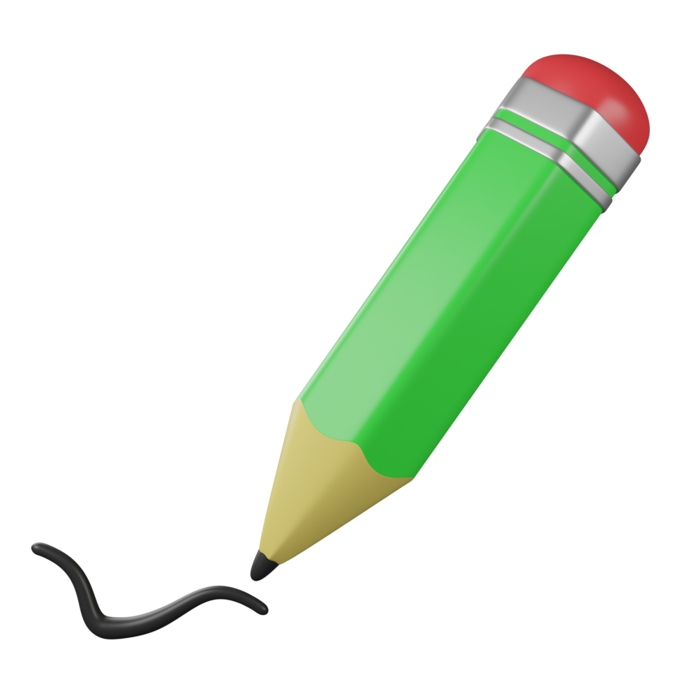 pencil 3d illustration png