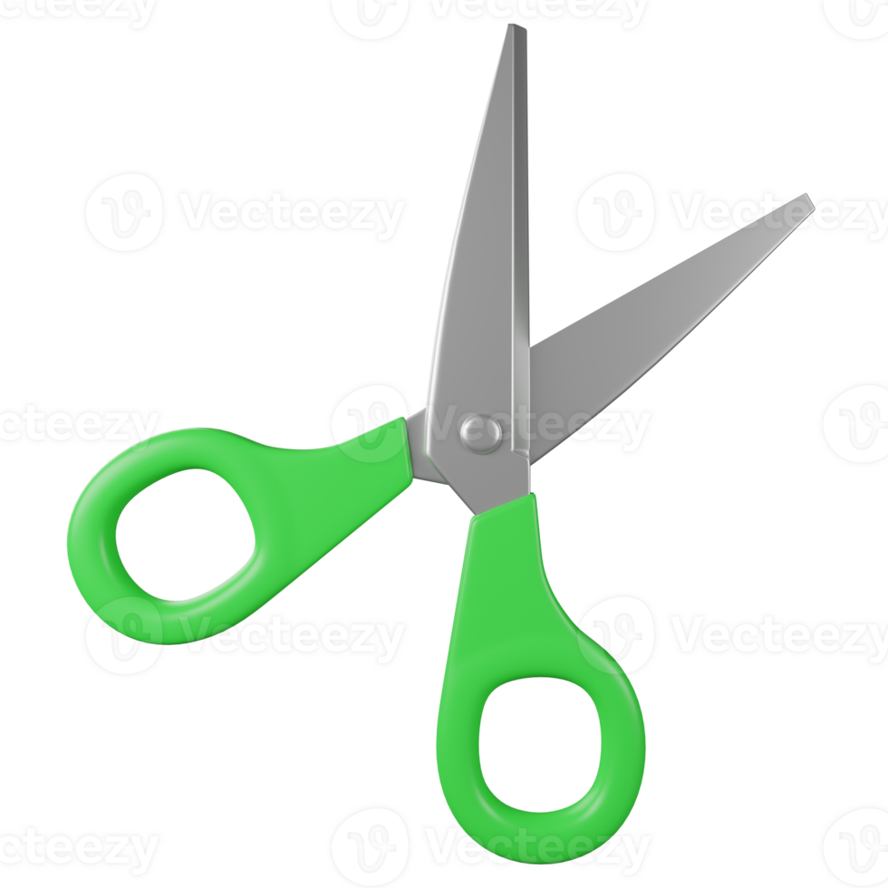 3d of illustration scissors png