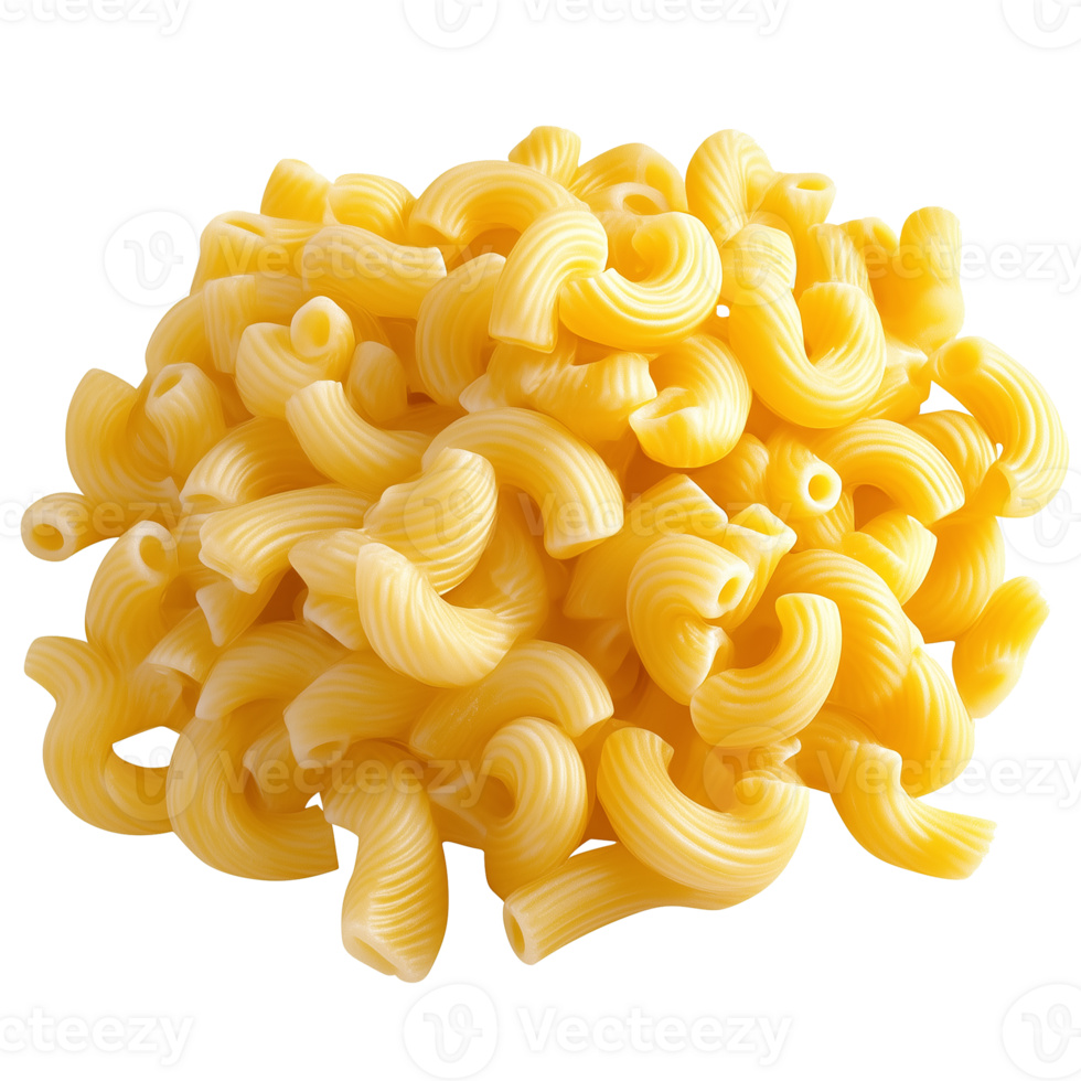 Detailed Macaroni Pasta with Transparent Background png