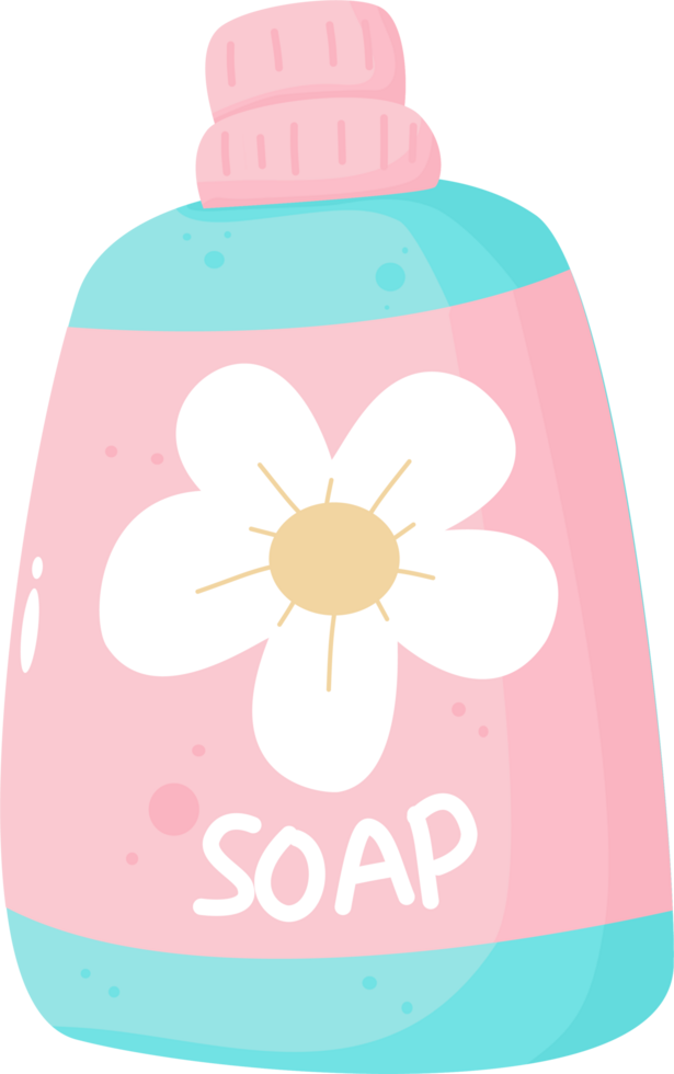 cute laundry illustration soap png